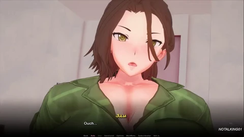 Monde animé en 3D avec des derrières rebondis qui se livrent à des scènes de sexe explicite de hentai