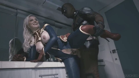 Deadpool gives Captain Marvel a rough ride in FULL SCENE