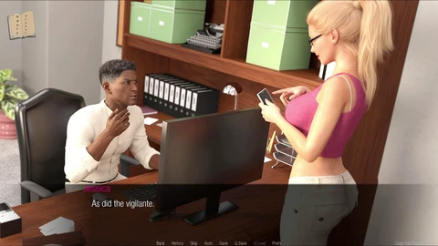 Adult visual novel, game walkthrough, blonde big ass