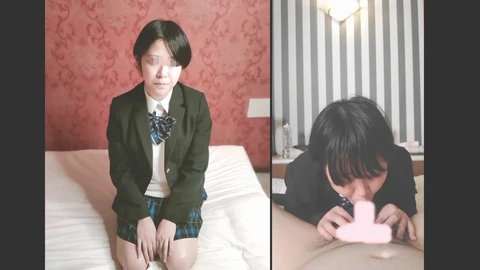 Young college girl loses her virginity, POV Japanese creampie at eighteen!