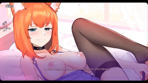 Cartoon tits, neko, lets play